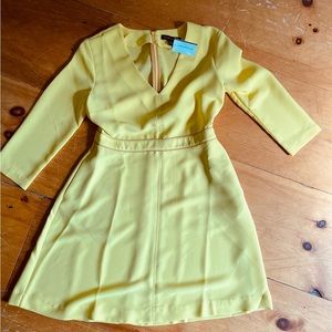 NWT Banana Republic Empire Waist Yellow Dress (Size 2)